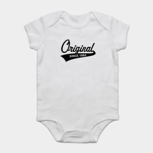 Original Since 1984 (Year Of Birth / Birthday / Black) Baby Bodysuit